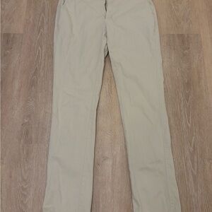 Peter Millar Mens Pilot Twill Flat Front Trouser Pant Khaki Size 36x34 ME0B06